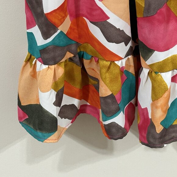 Umgee USA Tiered Dress Womens MED Floral Boho Ruffled Style # A0905 - Pre-Owned - Picture 6 of 16